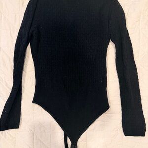Abercrombie & Fitch Black See Thru Bodysuit